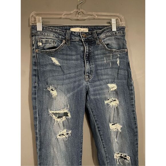 KanCan Light Wash Distressed Skinny Jeans Size 27/7 - Picture 2 of 6
